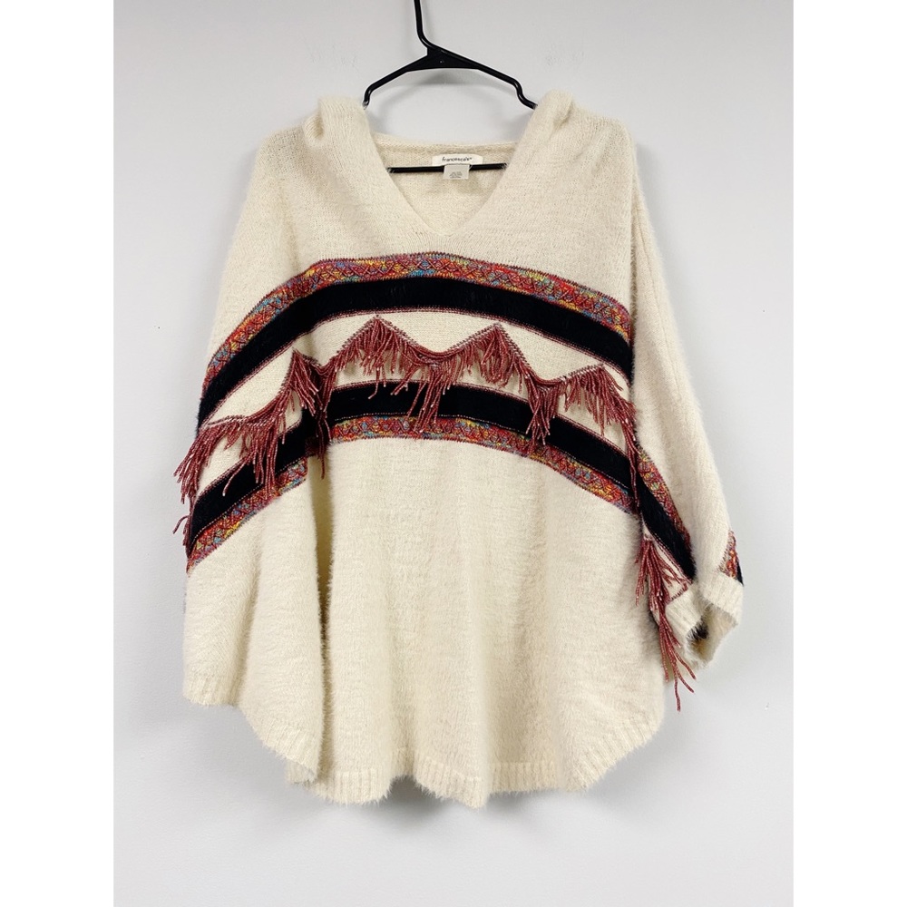 Franscecas Eira Striped Hooded Poncho